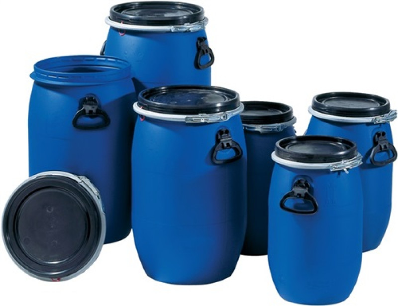 Weithalsfass 60 lPE blau 2 Tragegriffe Einfüllöffnung-D.330mm GRAF Weithalsfass 60 lPE blau 2 Tragegriffe Einfüllöffnung-D.330mm GRAF