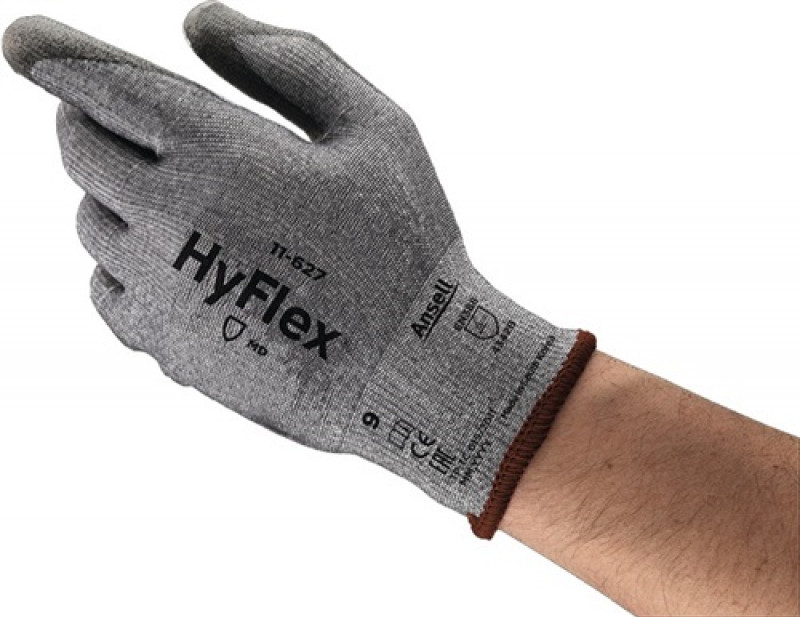 Schnittschutzhandschuhe HyFlex 11-627 Gr.10 grau EN 388 Kat.II 12 PA Schnittschutzhandschuhe HyFlex 11-627 Gr.10 grau EN 388 Kat.II 12 PA