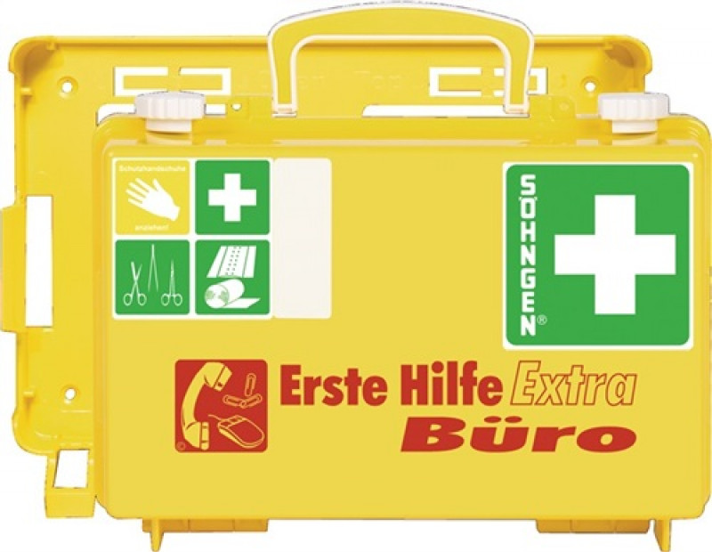 Erste Hilfe Koffer Extra Büro B260xH170xT110ca.mm leuchtgelb SÖHNGEN Erste Hilfe Koffer Extra Büro B260xH170xT110ca.mm leuchtgelb SÖHNGEN