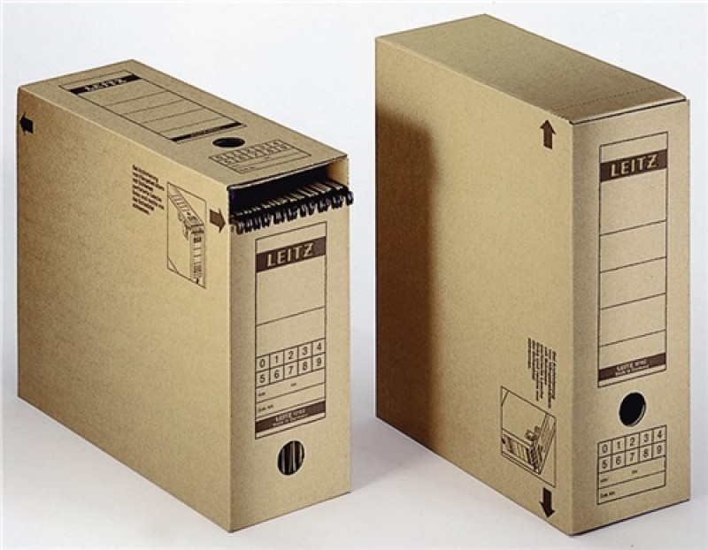 Leitz Archivbox 60860000 DIN A4 max. 116mm Wellpappe natronbraun Leitz Archivbox 60860000 DIN A4 max. 116mm Wellpappe natronbraun