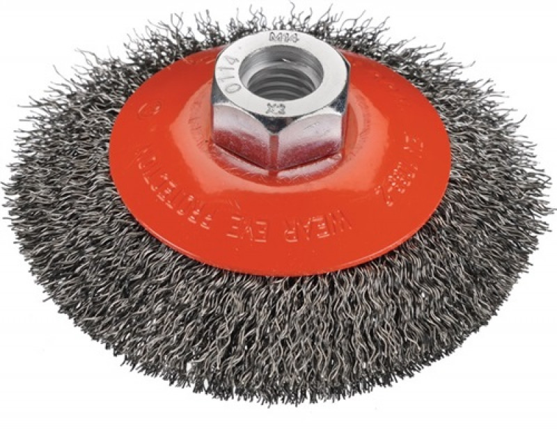 Kegelbürste D.100mm M14 Drahtstärke 0,2mm VA-Draht 20mm 12500min-¹ OSBORN Kegelbürste D.100mm M14 Drahtstärke 0,2mm VA-Draht 20mm 12500min-¹ OSBORN