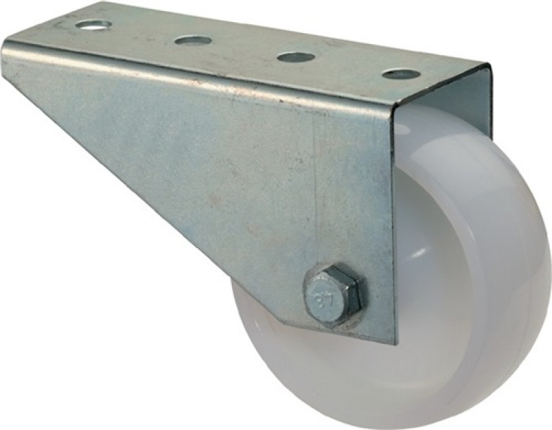 Torbockrolle D. 80mm Trgf. 50kg m. Platte Ku. BS ROLLEN