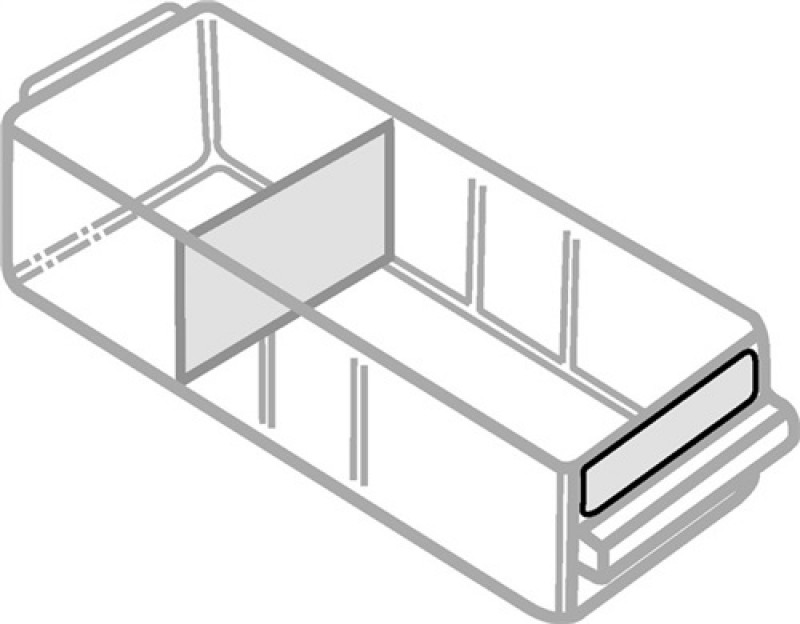 Etikettensatz 48 St.B64xH10mm f.Schubladentyp C weiß/klar RAACO Etikettensatz 48 St.B64xH10mm f.Schubladentyp C weiß/klar RAACO