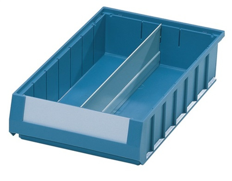 Längsteiler f.Regalkasten L 500xH 140mm Stahlbl.grau 10St./Btl. Längsteiler f.Regalkasten L 500xH 140mm Stahlbl.grau 10St./Btl.