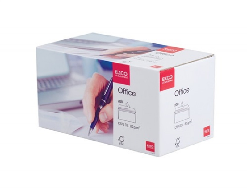ELCO Briefumschlag Office 7453212 DL oF hk weiß 200 St./Pack. ELCO Briefumschlag Office 7453212 DL oF hk weiß 200 St./Pack.