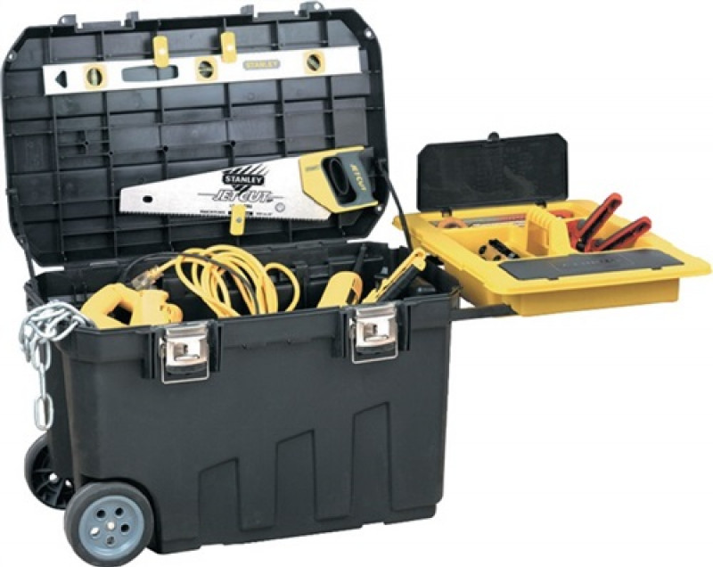 Montagebox fahrbar B770xT490xH480mm Ku.Vertiefungen im Deckel STANLEY