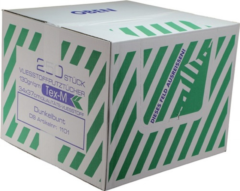 Putztuchvliesstoff L370xB340ca.mm dunkelbunt 250St./Ktr. Putztuchvliesstoff L370xB340ca.mm dunkelbunt 250St./Ktr.