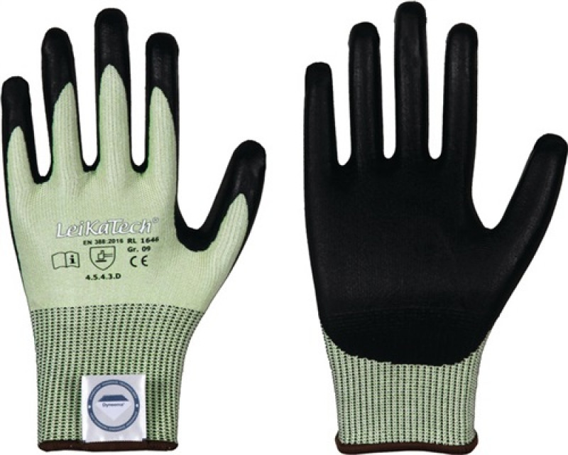 Schnittschutzhandschuhe LeiKaTech® 1646 Gr.9 grün/schwarz Schnittschutzhandschuhe LeiKaTech® 1646 Gr.9 grün/schwarz