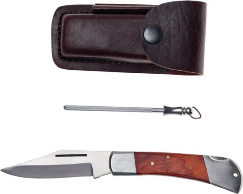 Industrietaschenmesser Gesamt-L.190mm Klingen-L.85mm Holzgriff Industrietaschenmesser Gesamt-L.190mm Klingen-L.85mm Holzgriff