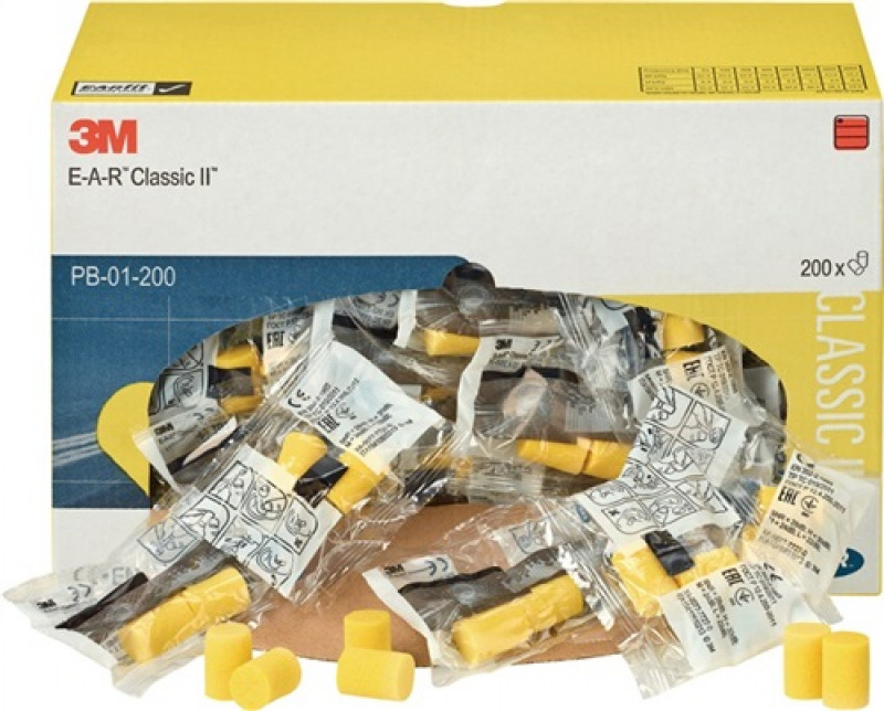 Gehörschutzstöpsel E-A-R CLASSIC soft EN 352-2 (SNR)=28 dB Spenderbox à 200 PA Gehörschutzstöpsel E-A-R CLASSIC soft EN 352-2 (SNR)=28 dB Spenderbox à 200 PA