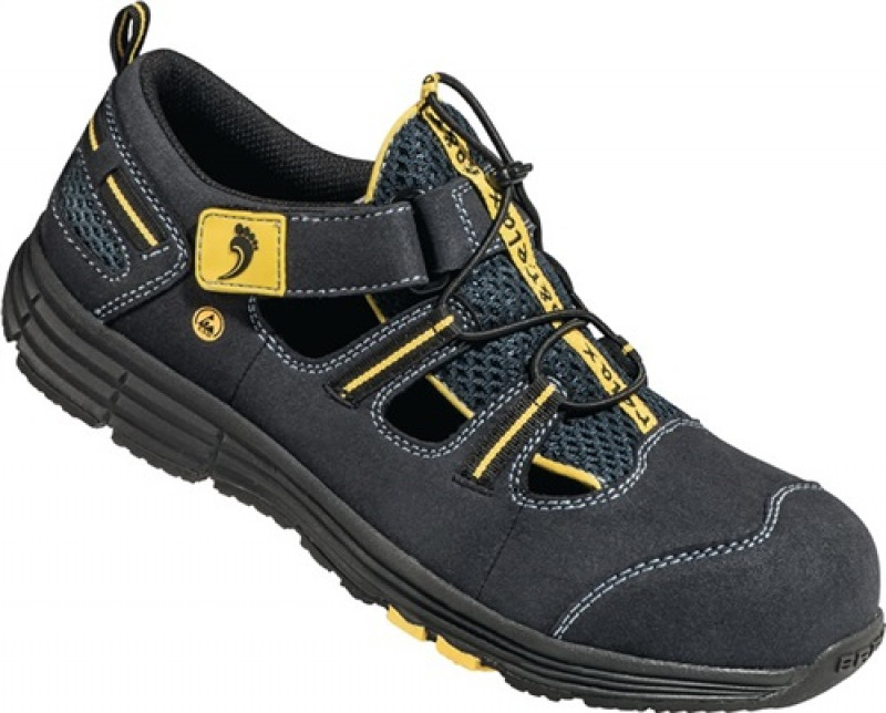 Sicherheitssandale Rene2 Gr.44 blau/gelb Mikrofaser/Mesh S1P SRC ESD EN 20345 Sicherheitssandale Rene2 Gr.44 blau/gelb Mikrofaser/Mesh S1P SRC ESD EN 20345