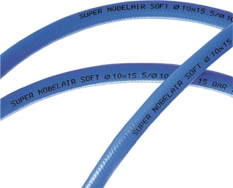 Druckluftschlauch Super Nobelair® Soft ID 6,3mm AD 11mm L.50m blau PVC Druckluftschlauch Super Nobelair® Soft ID 6,3mm AD 11mm L.50m blau PVC