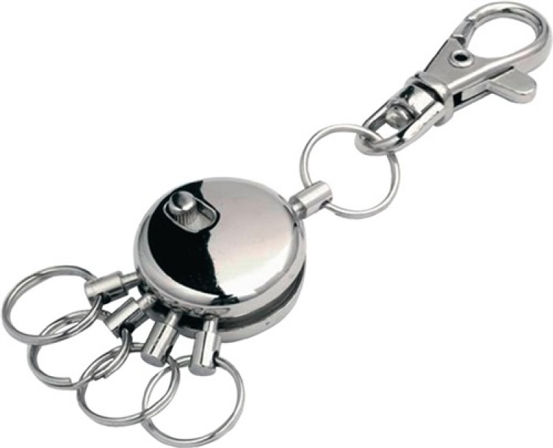 Multi-Schlüsselkupplung m.5 Ringen u.Mini-Karabinerhaken STA vern. Multi-Schlüsselkupplung m.5 Ringen u.Mini-Karabinerhaken STA vern.