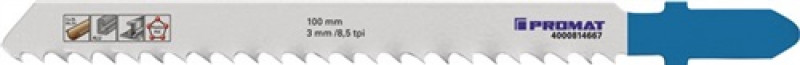 Stichsägeblatt L.75mm Zahnt.3mm geschränkt gefr. f.Alu/NE-Metall PROMAT 5St./VE Stichsägeblatt L.75mm Zahnt.3mm geschränkt gefr. f.Alu/NE-Metall PROMAT 5St./VE