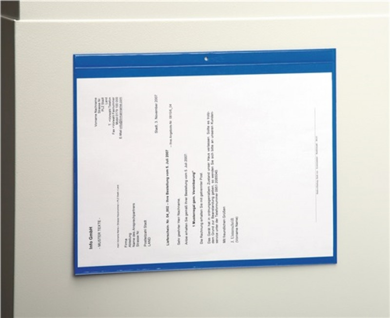 Dokumententasche B305xH245mm DIN A4 m.1 Magnetstreifen dunkelblau 50St./VE Dokumententasche B305xH245mm DIN A4 m.1 Magnetstreifen dunkelblau 50St./VE