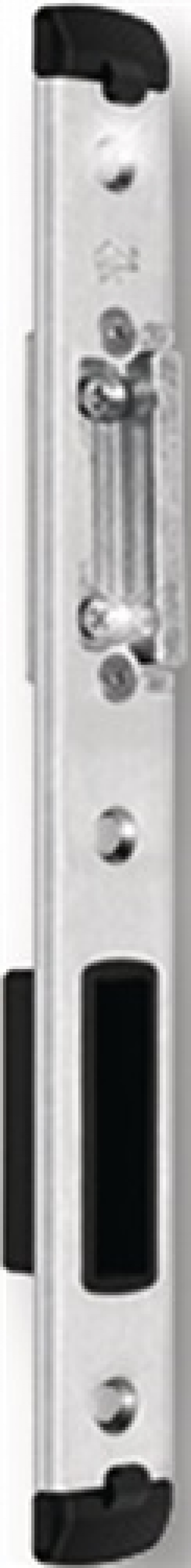 Schließteil Falle/Riegel U-Stulp 25mm re.silberf. Schließteil Falle/Riegel U-Stulp 25mm re.silberf.