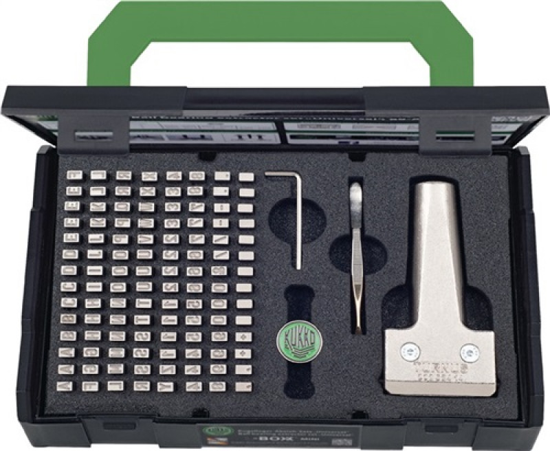 Schlagzahlen-/Buchstabensatz 115tlg.Schrift-H.2,5mm Aufnahme 12