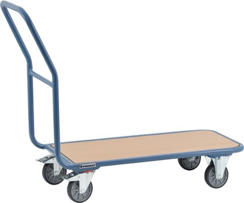 Plattformwagen Ladeflächen L850xB450mm STA taubenblau Trgf.200kg PROMAT Plattformwagen Ladeflächen L850xB450mm STA taubenblau Trgf.200kg PROMAT