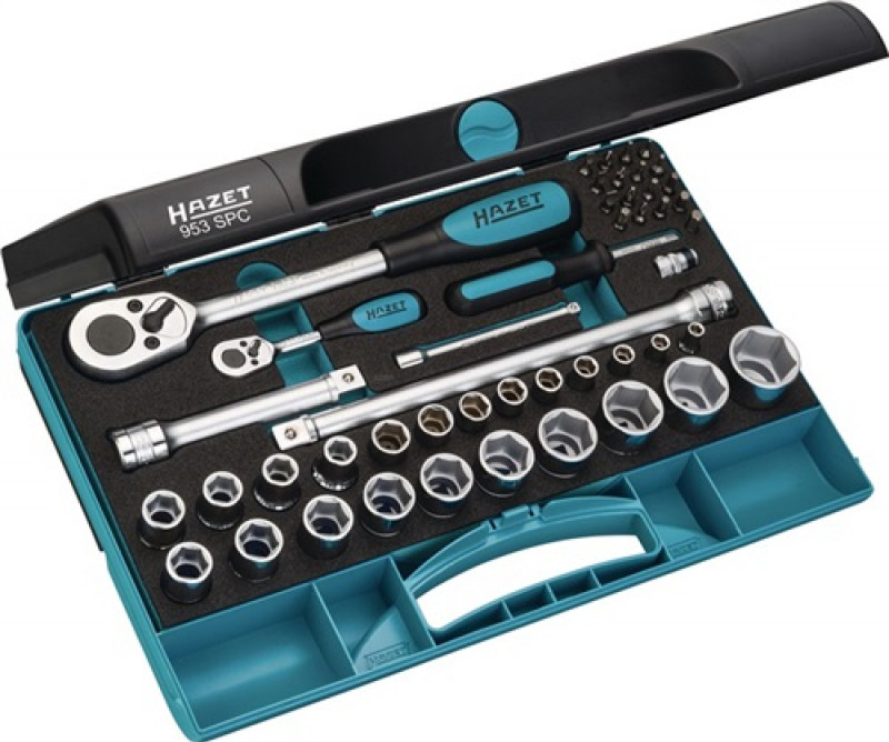 Steckschlüssel-Satz 953SPC 47-tlg.Antrieb 1/2Zoll In SmartCase HAZET Steckschlüssel-Satz 953SPC 47-tlg.Antrieb 1/2Zoll In SmartCase HAZET