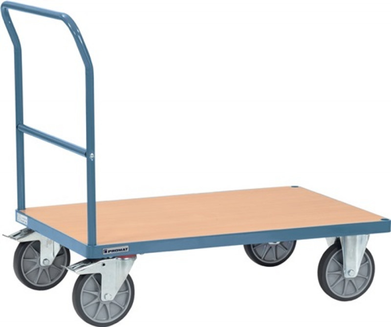 Plattformwagen Ladeflächen L1200xB800mm STA taubenblau Trgf.600kg PROMAT Plattformwagen Ladeflächen L1200xB800mm STA taubenblau Trgf.600kg PROMAT