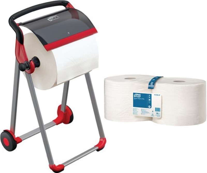 Papierspender-Set H1006xB646xT530ca.mm Bodenständer m.4 Rollen TORK Starke Mehrz Papierspender-Set H1006xB646xT530ca.mm Bodenständer m.4 Rollen TORK Starke Mehrz