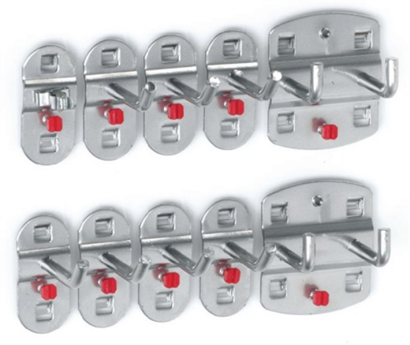 Werkzeughaltersortiment 10-tlg.ku.-besch.f.Lochplatten Werkzeughaltersortiment 10-tlg.ku.-besch.f.Lochplatten