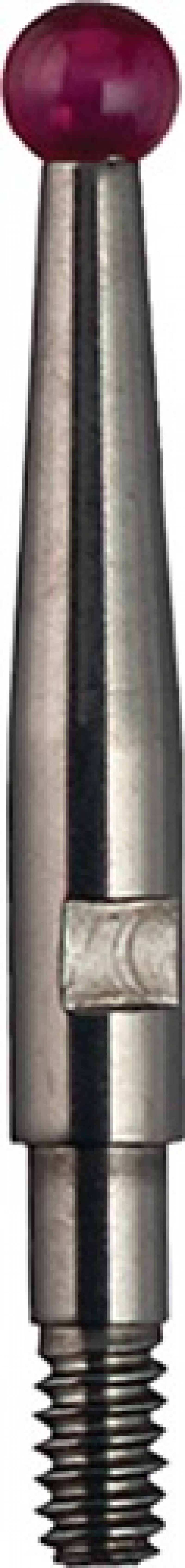 Messeins. D.2mm L.12,8mm KGL M1,6 Rubin f. Fühlh.-Messger. Käfer Messeins. D.2mm L.12,8mm KGL M1,6 Rubin f. Fühlh.-Messger. Käfer