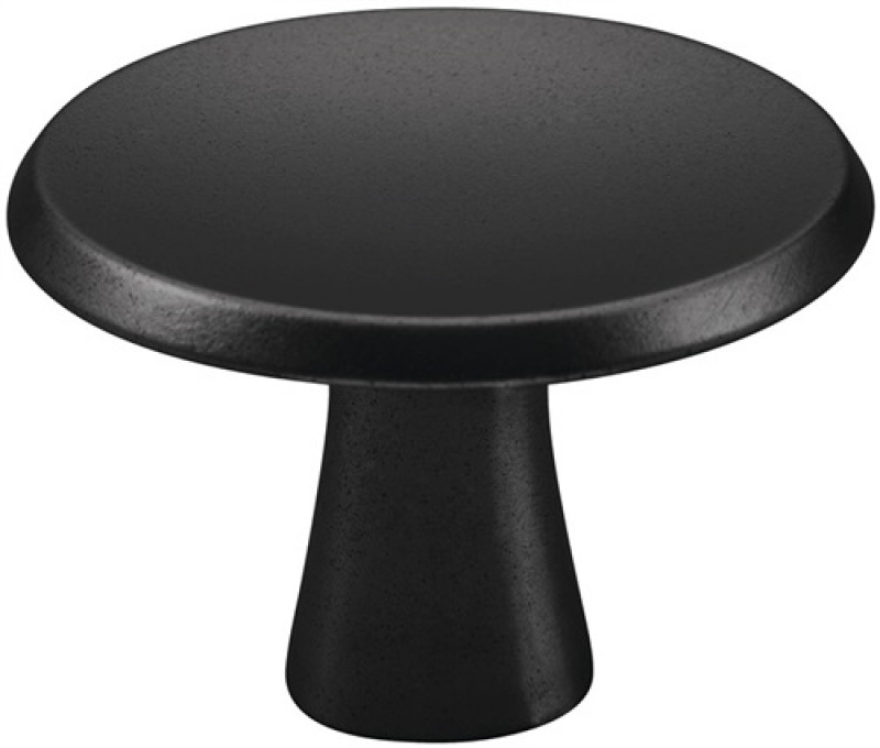 Möbelknopf 3751 Alu-Guss ku.-besch.schwarz m.Schraube M4x25mm Möbelknopf 3751 Alu-Guss ku.-besch.schwarz m.Schraube M4x25mm