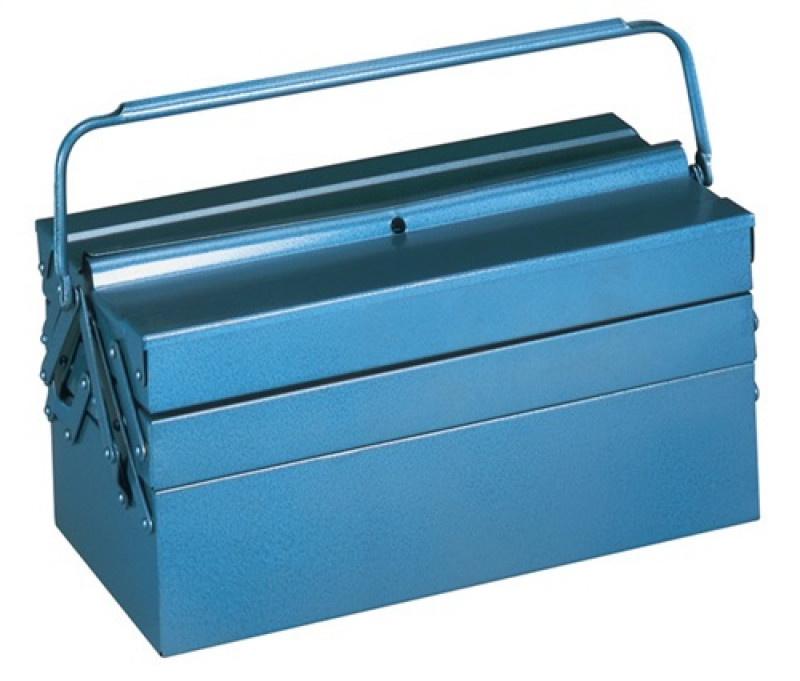 Werkzeugkasten blau 530x200x250mm Tragegriff umlegbar abschließbar Werkzeugkasten blau 530x200x250mm Tragegriff umlegbar abschließbar