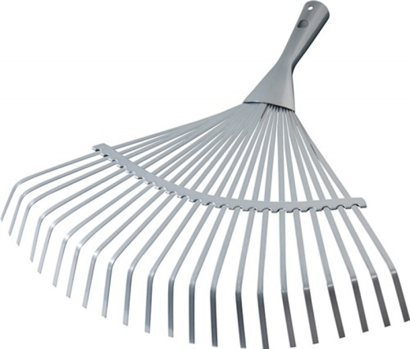 Laubbesen Arbeits-B.450mm silber pulverbesch.o.Stiel Laubbesen Arbeits-B.450mm silber pulverbesch.o.Stiel