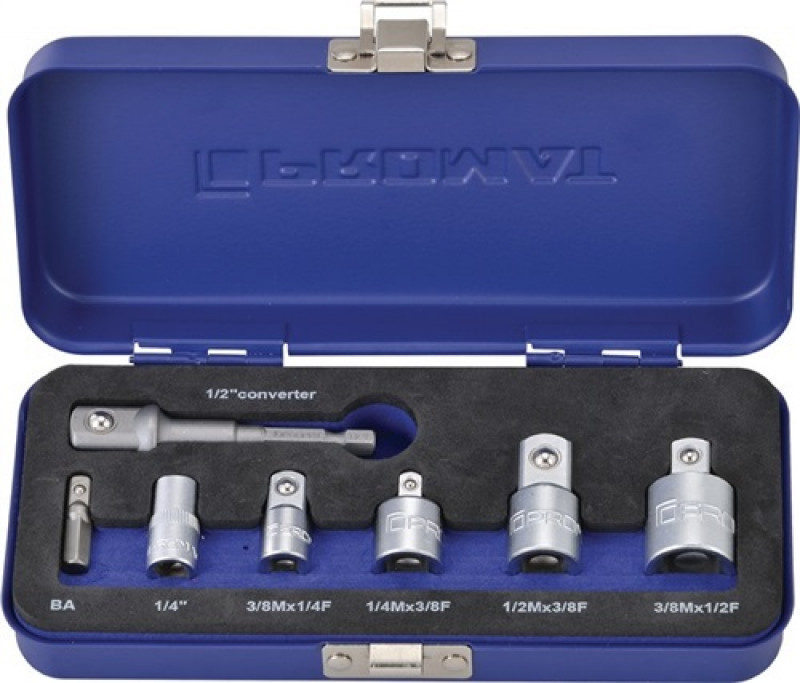 Adaptersatz 7-tlg.1/4-1/2 Zoll inkl.Maschinenadapter PROMAT Adaptersatz 7-tlg.1/4-1/2 Zoll inkl.Maschinenadapter PROMAT