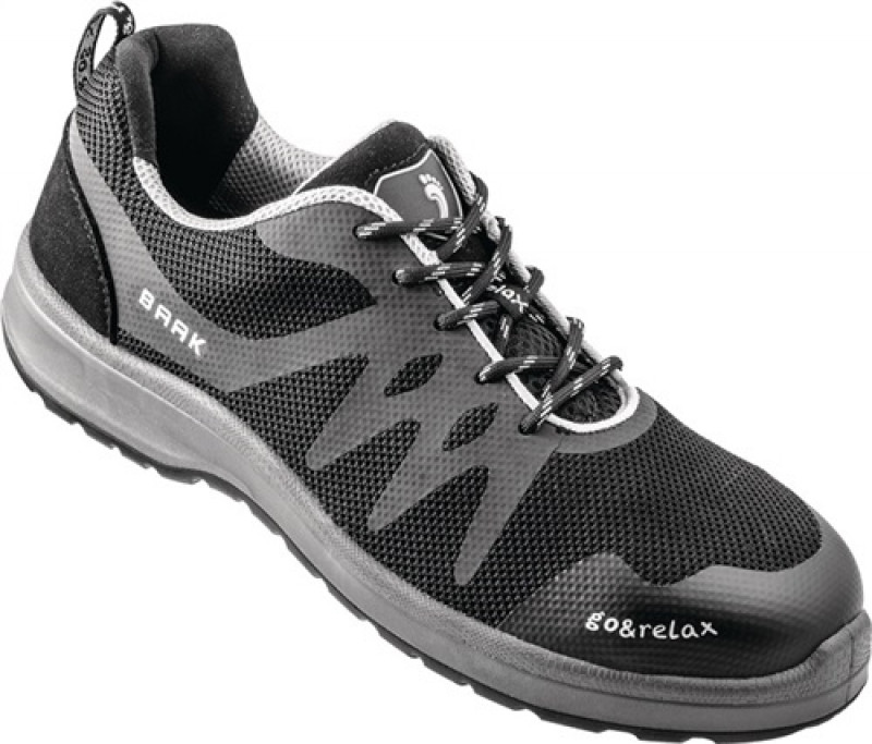 Sicherheitsschuh Hector Gr.41 schwarz/grau Textil S1 SRC ESD EN20345 BAAK