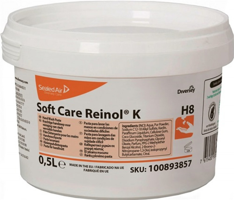 Handwaschpaste Soft Care REINOL K 0,5l frei v.hautaggressiven Bestandteilen Handwaschpaste Soft Care REINOL K 0,5l frei v.hautaggressiven Bestandteilen