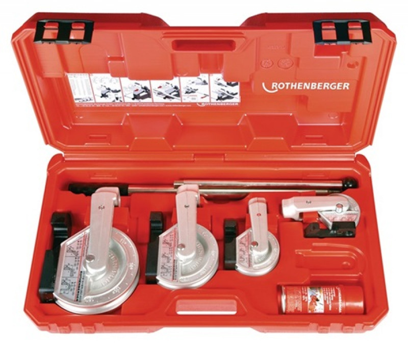 Handbieger 7tlg. 12-22mm H+W Plus Set b.180Grad ROTHENBERGER Handbieger 7tlg. 12-22mm H+W Plus Set b.180Grad ROTHENBERGER