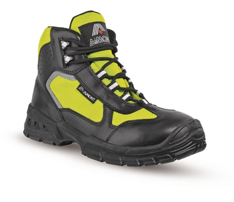 Sicherheitsstiefel Angel Gr.47 schwarz/grün Leder S3 SRC EN20345 Aimont Sicherheitsstiefel Angel Gr.47 schwarz/grün Leder S3 SRC EN20345 Aimont
