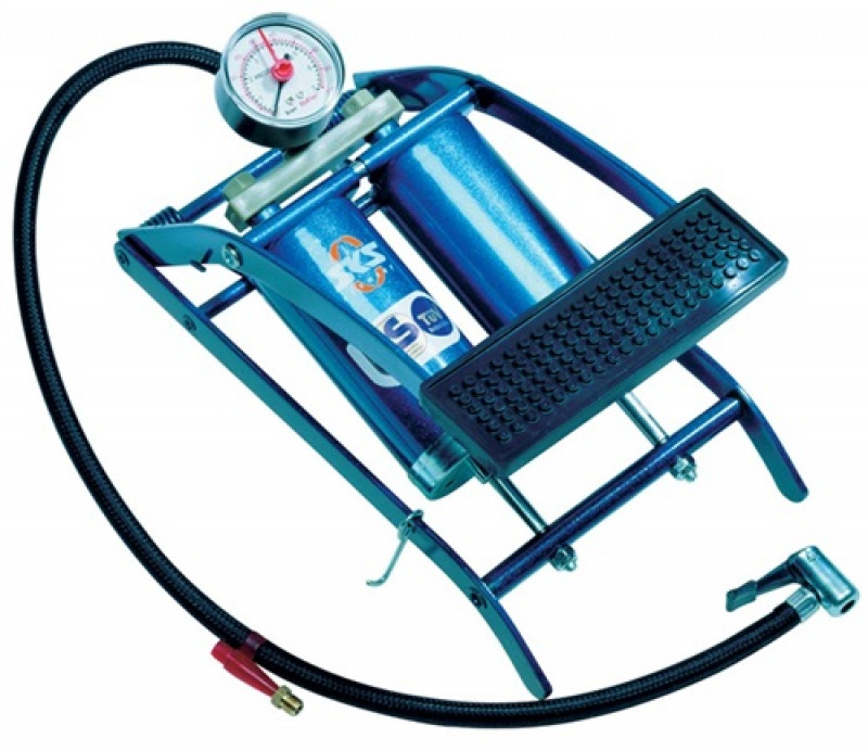Fußluftpumpe 5bar Doppelzylinder m.Manometer SKS Fußluftpumpe 5bar Doppelzylinder m.Manometer SKS