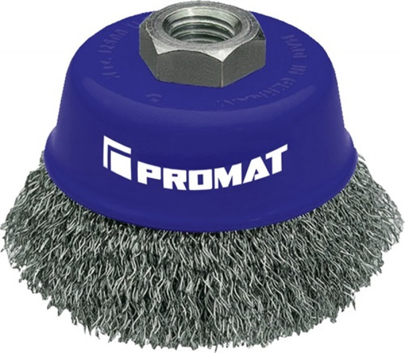 Topfbürste D.80mm M14 Drahtstärke 0,3mm VA-Draht 8500min-¹ PROMAT Topfbürste D.80mm M14 Drahtstärke 0,3mm VA-Draht 8500min-¹ PROMAT