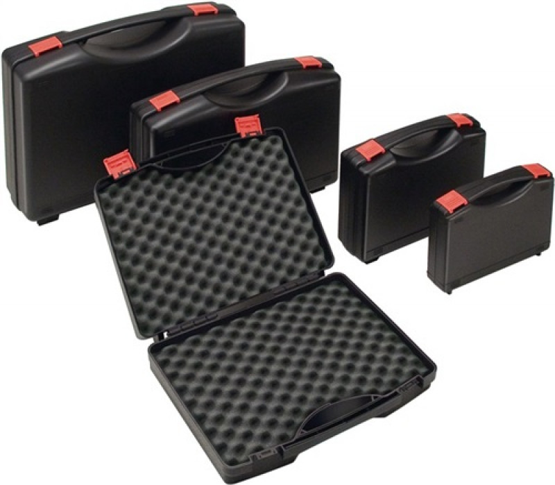 Ku.-Koffer L235xB185xH48mm PP 1 Griff m.Schaumstoffeinlage schwarz Ku.-Koffer L235xB185xH48mm PP 1 Griff m.Schaumstoffeinlage schwarz