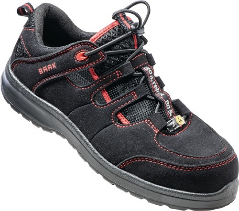 Damensicherheitsschuh Sue 2 Gr.37 schwarz/rot Mikrofaser S1 SRC ESD EN20345 BAAK Damensicherheitsschuh Sue 2 Gr.37 schwarz/rot Mikrofaser S1 SRC ESD EN20345 BAAK