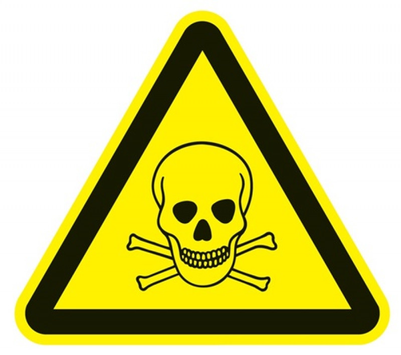 Warnzeichen ASR A1.3/BGV A8 200mm Warnung vor giftigen Stoffe Ku. Warnzeichen ASR A1.3/BGV A8 200mm Warnung vor giftigen Stoffe Ku.