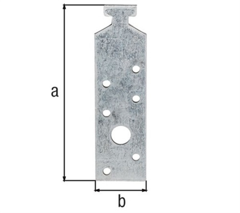 Profilanker H.160mm B.34mm Stahl roh sendzimirverzinkt f. Halfenschienen 28/15 Profilanker H.160mm B.34mm Stahl roh sendzimirverzinkt f. Halfenschienen 28/15