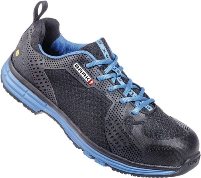 Sicherheitsschuh Chris Gr.44 schwarz/blau Textil S1P SRC ESD EN20345 BAAK