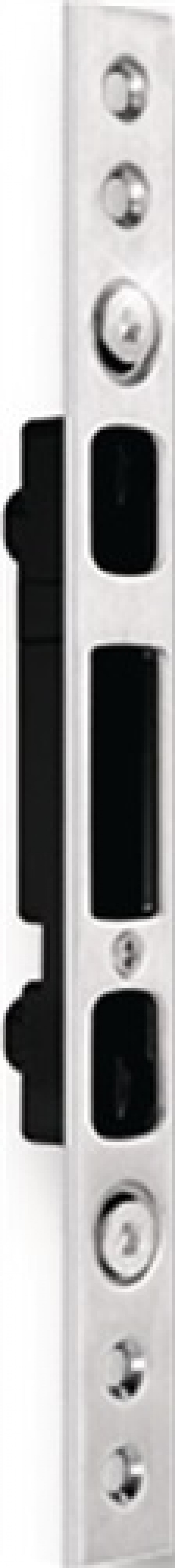 Schließteil DUO-Bolzenriegel F-St.33mm li.silberf.