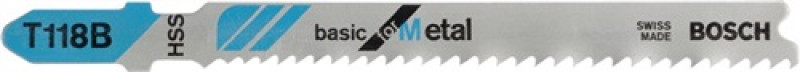 Stichsägeblatt L.67mm HSS Zahnt.1,9mm f.Blech b.6mm BOSCH gefräst Stichsägeblatt L.67mm HSS Zahnt.1,9mm f.Blech b.6mm BOSCH gefräst