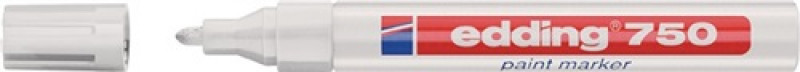 Lackmarker 750 weiß Strich-B.2-4mm Rundspitze EDDING Lackmarker 750 weiß Strich-B.2-4mm Rundspitze EDDING