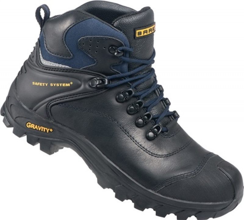 Sicherheitsstiefel Big Barney Gr. 42 schwarz Leder S3 HRO SRC EN20345