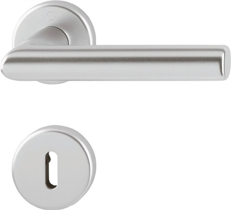 Rosettengrt.Ams.1400/42KV/42KVS Alu.F1 rd.OB DIN L/R D/D HOPPE Rosettengrt.Ams.1400/42KV/42KVS Alu.F1 rd.OB DIN L/R D/D HOPPE