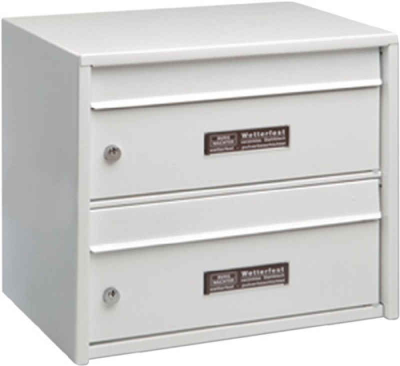 Briefkasten Dual Front 821/3821 H.360mm B.407mm T.292mm silber STA DIN C4 Briefkasten Dual Front 821/3821 H.360mm B.407mm T.292mm silber STA DIN C4