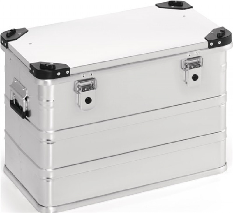 Aluminiumbox L582xB385xH410mm 76l m.Klappverschluss u.Stapelecken Aluminiumbox L582xB385xH410mm 76l m.Klappverschluss u.Stapelecken