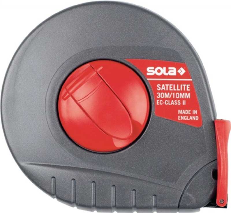 Kapselbandmaß SATELLITE L.10m Band-B.10mm B EG II Ku.weiß Stahlmaßband Kapselbandmaß SATELLITE L.10m Band-B.10mm B EG II Ku.weiß Stahlmaßband